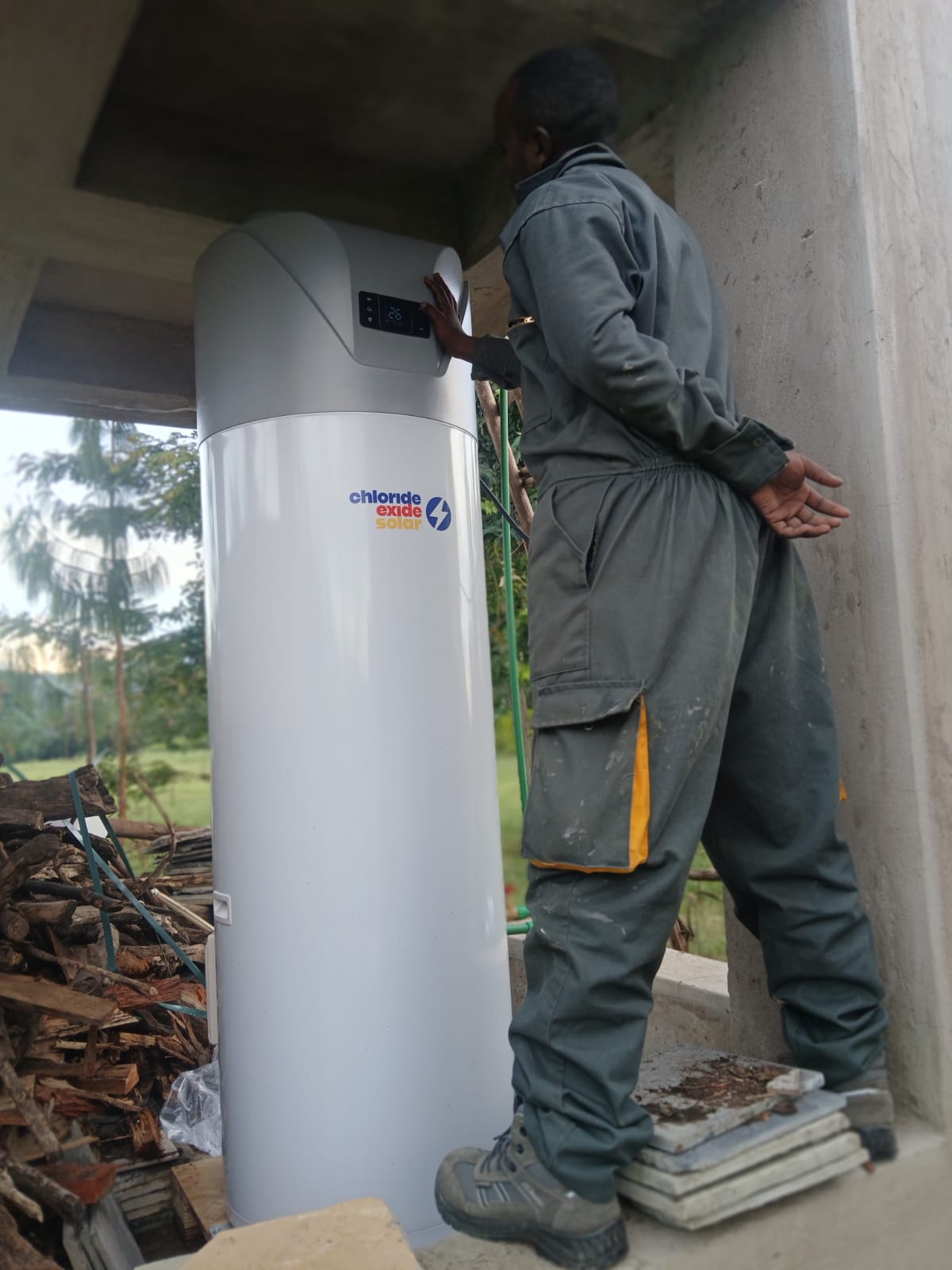 Heat pump installation in Kenya