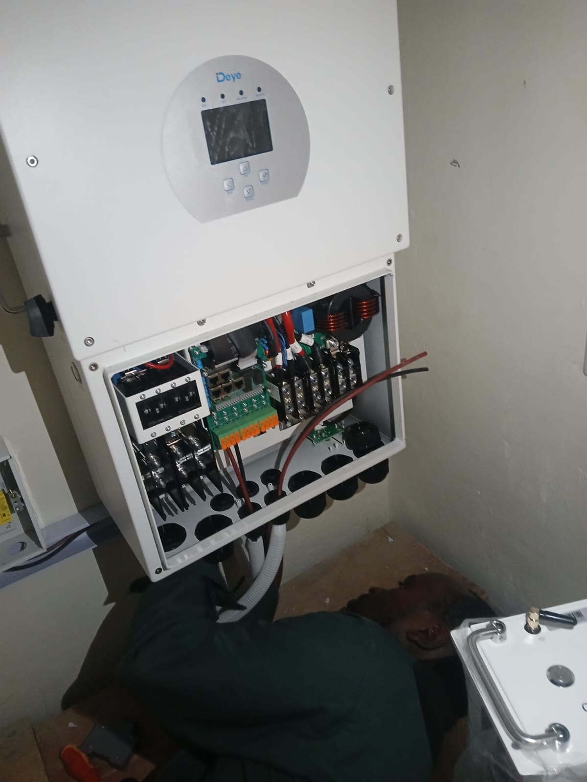 Hybrid solar inverter installation in Kenya