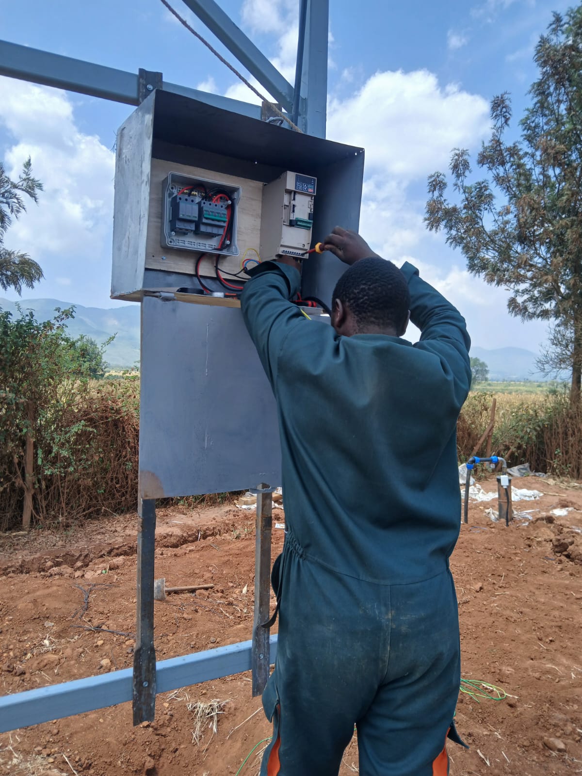 Solar water pump system supplied and installed in Kenya