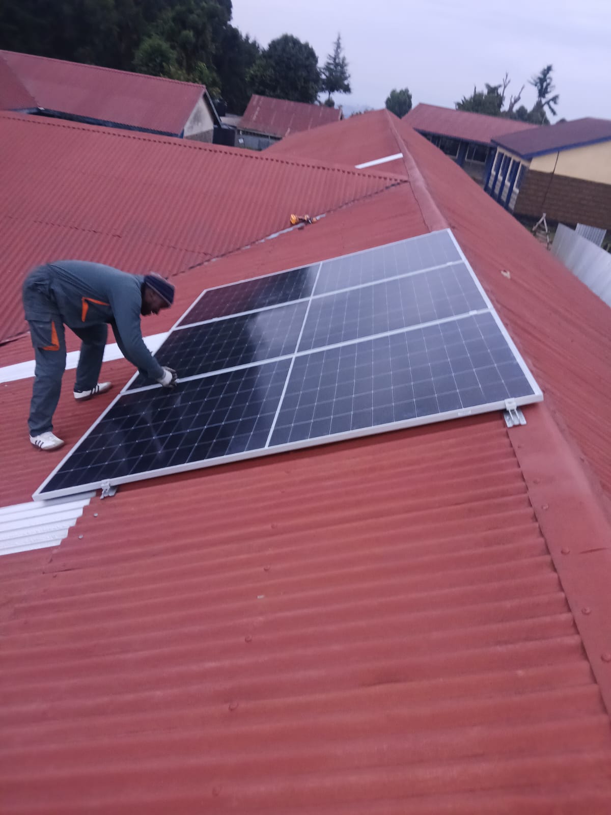 Commercial solar installation in Kenya